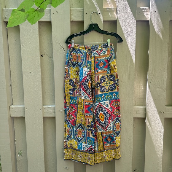 Funky Ranna Gill wide leg linen pants🦋 - Picture 2 of 6